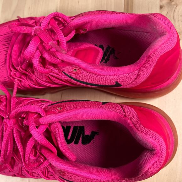 Nike Air Max 2015 Women’s Size 8 Triple Hot Pink Athletic Running Shoes Swoosh - Picture 7 of 8